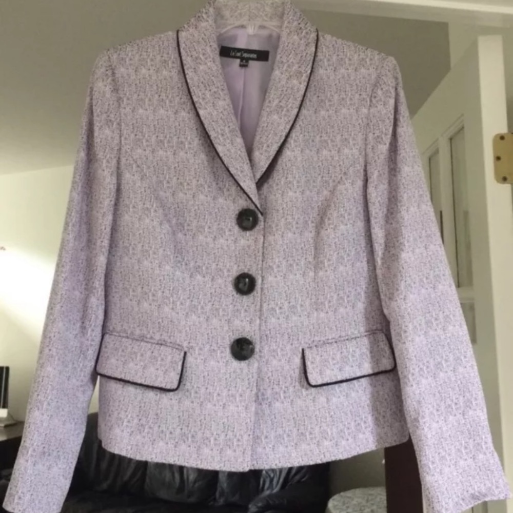 Light Purple And Black Suit Blazer Size 6
